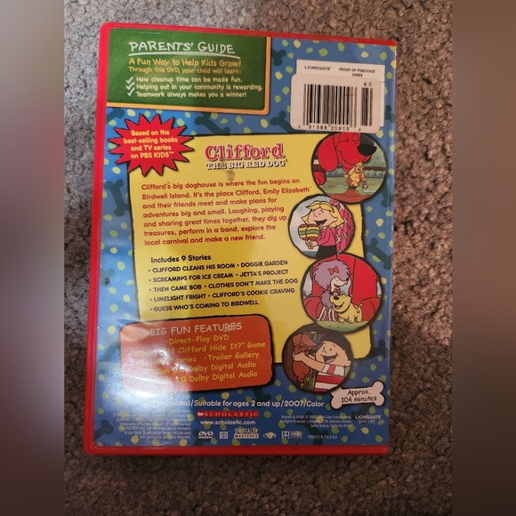 Scholastic Media Clifford The Big Red Dog Doghouse Adventure Dvd Bundle Only Poshmark